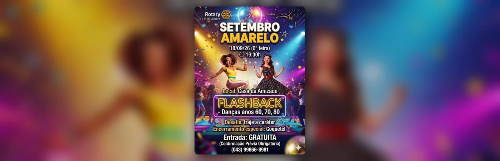 FLASHBACK - Dança anos 60, 70 e 80 - Setembro Amarelo